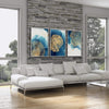 Abstract Stump Canvas Art Clock Canvas