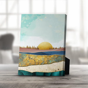 Abstract Sunsets A Desktop Canvas Desktop Canvas 20 x 25cm Clock Canvas