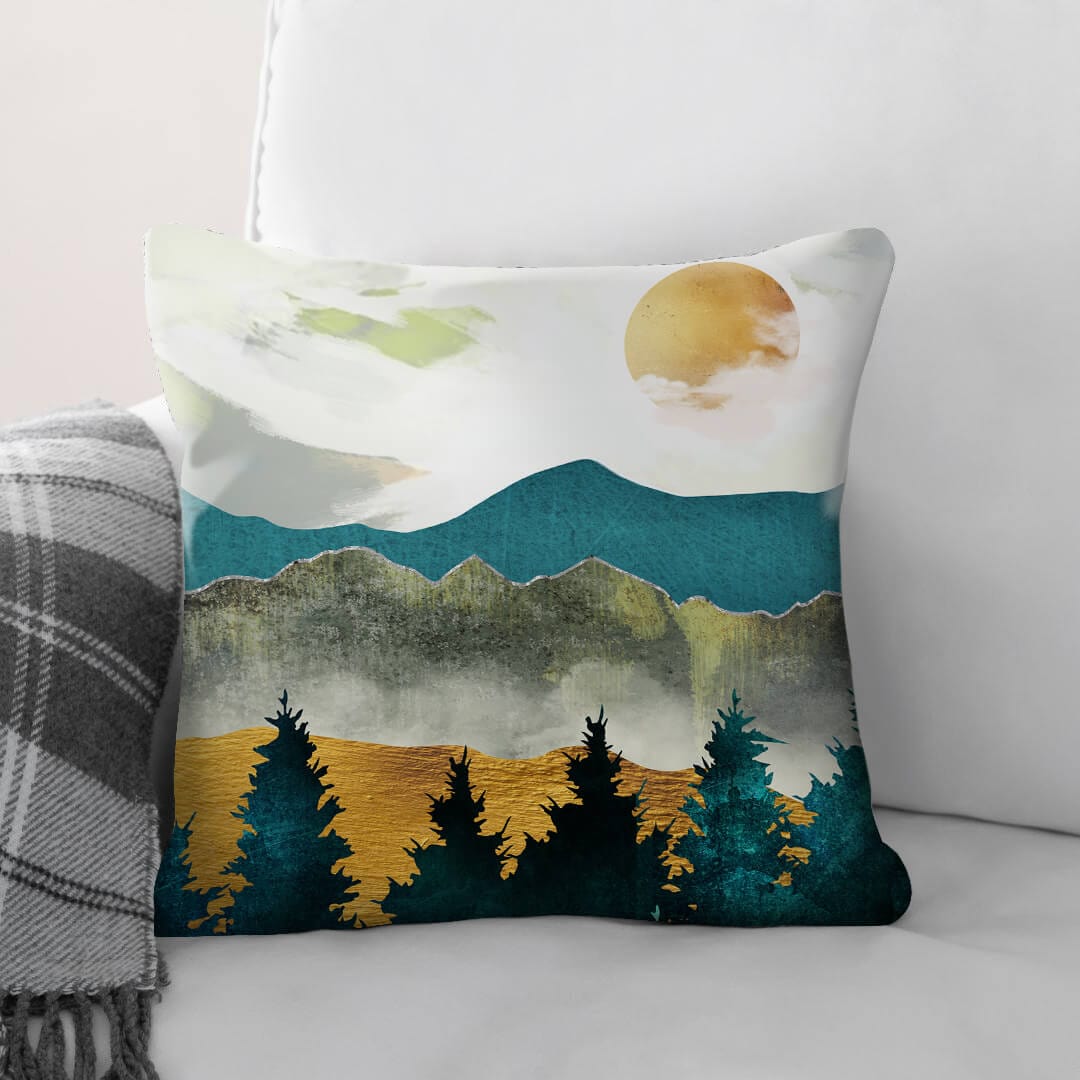 Abstract Sunsets B Cushion Cushion Cushion Square Clock Canvas