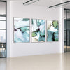 Abstract Verte Canvas Art Clock Canvas