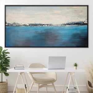 Abstract Voyage Oil Painting Oil 50 x 25cm / Oil Painting Clock Canvas