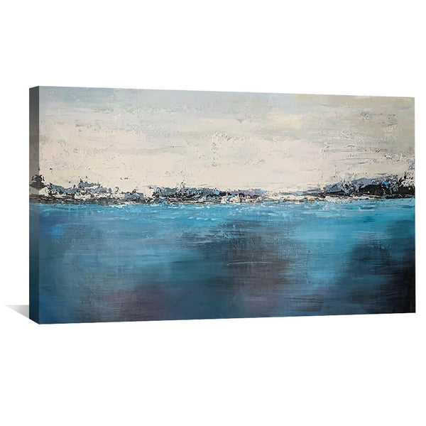 Abstract Voyage Oil Painting Oil Clock Canvas