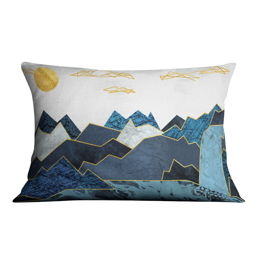 Abstract Waterfall Cushion Cushion 48 x 33cm Clock Canvas