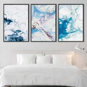 Abstract Waters Canvas Art Clock Canvas