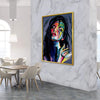 Abstract Woman Canvas Art Clock Canvas