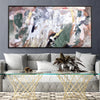 Abstracted Paint Canvas Art 50 x 25cm / Unframed Canvas Print Clock Canvas