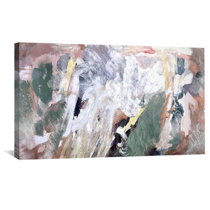 Abstracted Paint Canvas Art Clock Canvas