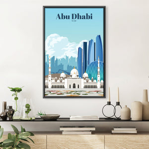 Abu Dhabi Canvas - Studio 324 Art Clock Canvas