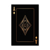 Ace of Diamonds - Gold Canvas Art Clock Canvas