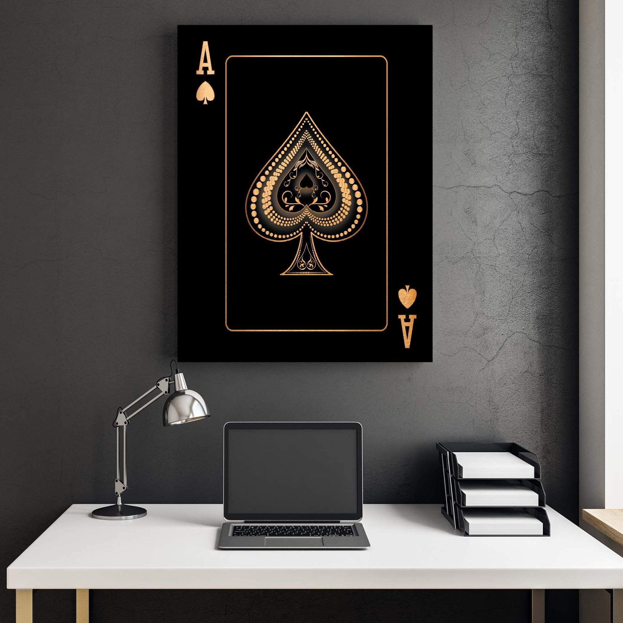 Ace of Spades - Gold Canvas product thumbnail