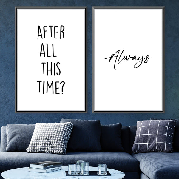 After All This Time Canvas Art Clock Canvas