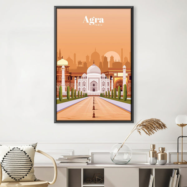 Agra Canvas - Studio 324 Art Clock Canvas