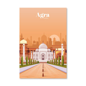 Agra Canvas - Studio 324 Art Clock Canvas
