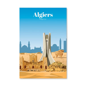 Algiers Canvas - Studio 324 Art Clock Canvas