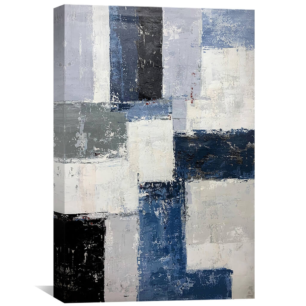 Aligned Paint Oil Painting Oil Clock Canvas