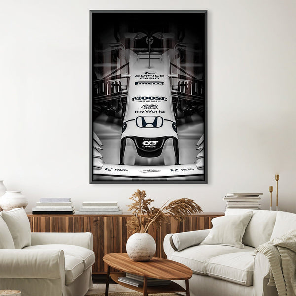 Alpha Tauri-F1-White Canvas Art 30 x 45cm / Unframed Canvas Print Clock Canvas