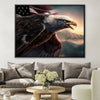 America's Eagle Canvas Art Clock Canvas