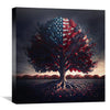 America's Roots Canvas Art Clock Canvas