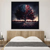 America's Roots Canvas Art Clock Canvas