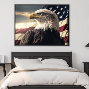 America the Great Canvas Art Clock Canvas