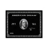 American Dream Card Canvas Art Clock Canvas