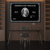 American Dream Card Clock Canvas