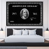American Dream Card Clock Canvas