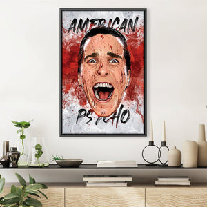 American Psycho 1 Canvas Art 30 x 45cm / Unframed Canvas Print Clock Canvas