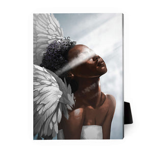 Angel Light Desktop Canvas Desktop Canvas 13 x 18cm Clock Canvas