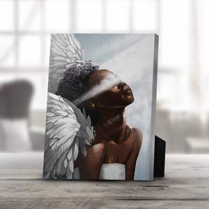 Angel Light Desktop Canvas Desktop Canvas 20 x 25cm Clock Canvas
