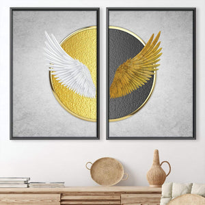 Angel Wings Canvas Art Clock Canvas
