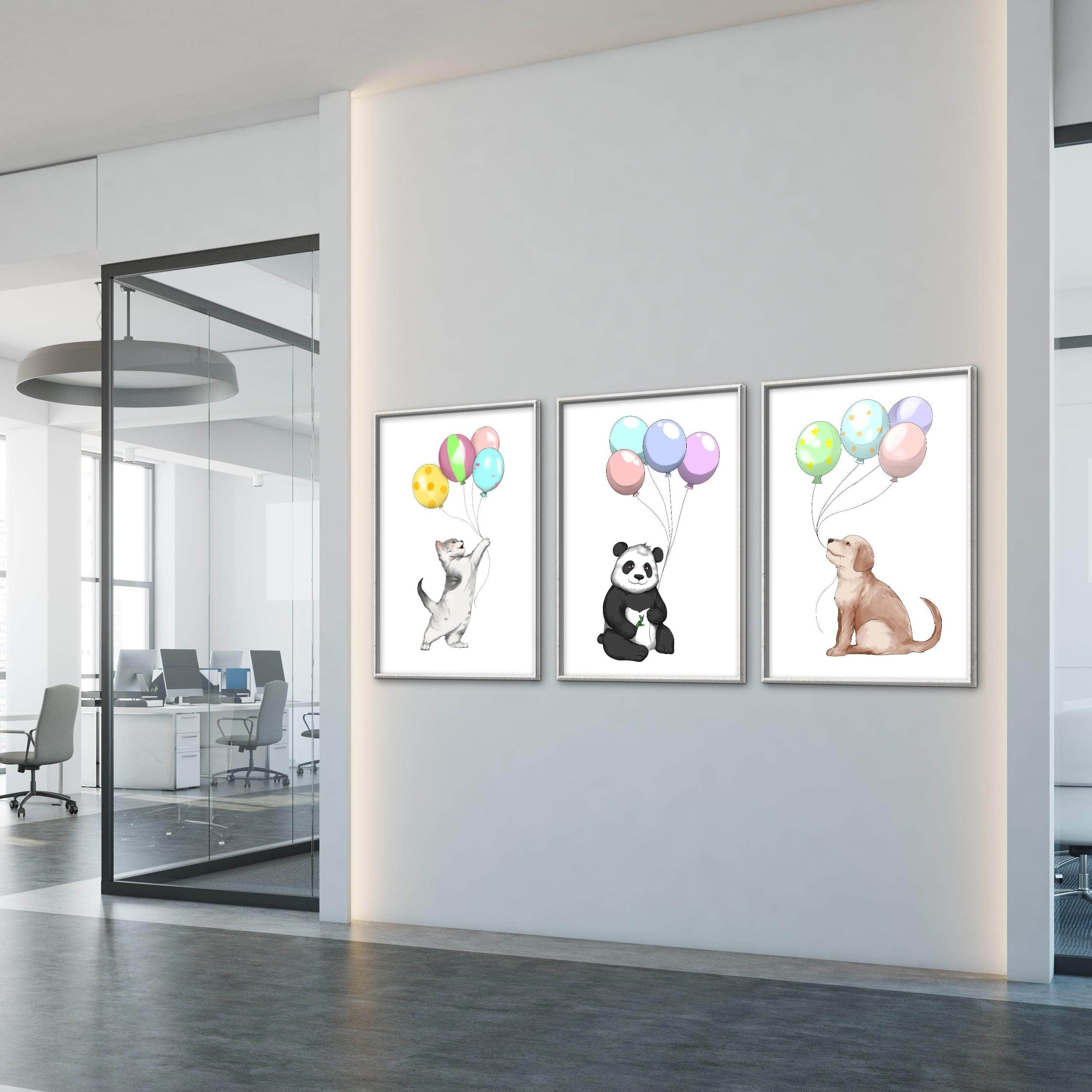 Animal Parade Canvas Art Clock Canvas