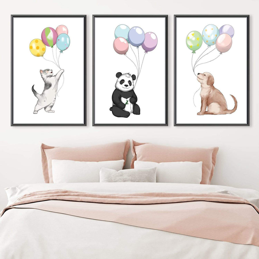 Animal Parade Canvas Art Clock Canvas