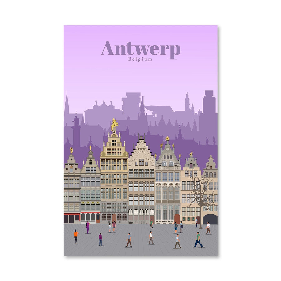 Antwerp Canvas - Studio 324 Art Clock Canvas