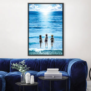 AOT Ocean Canvas Art 30 x 45cm / Unframed Canvas Print Clock Canvas