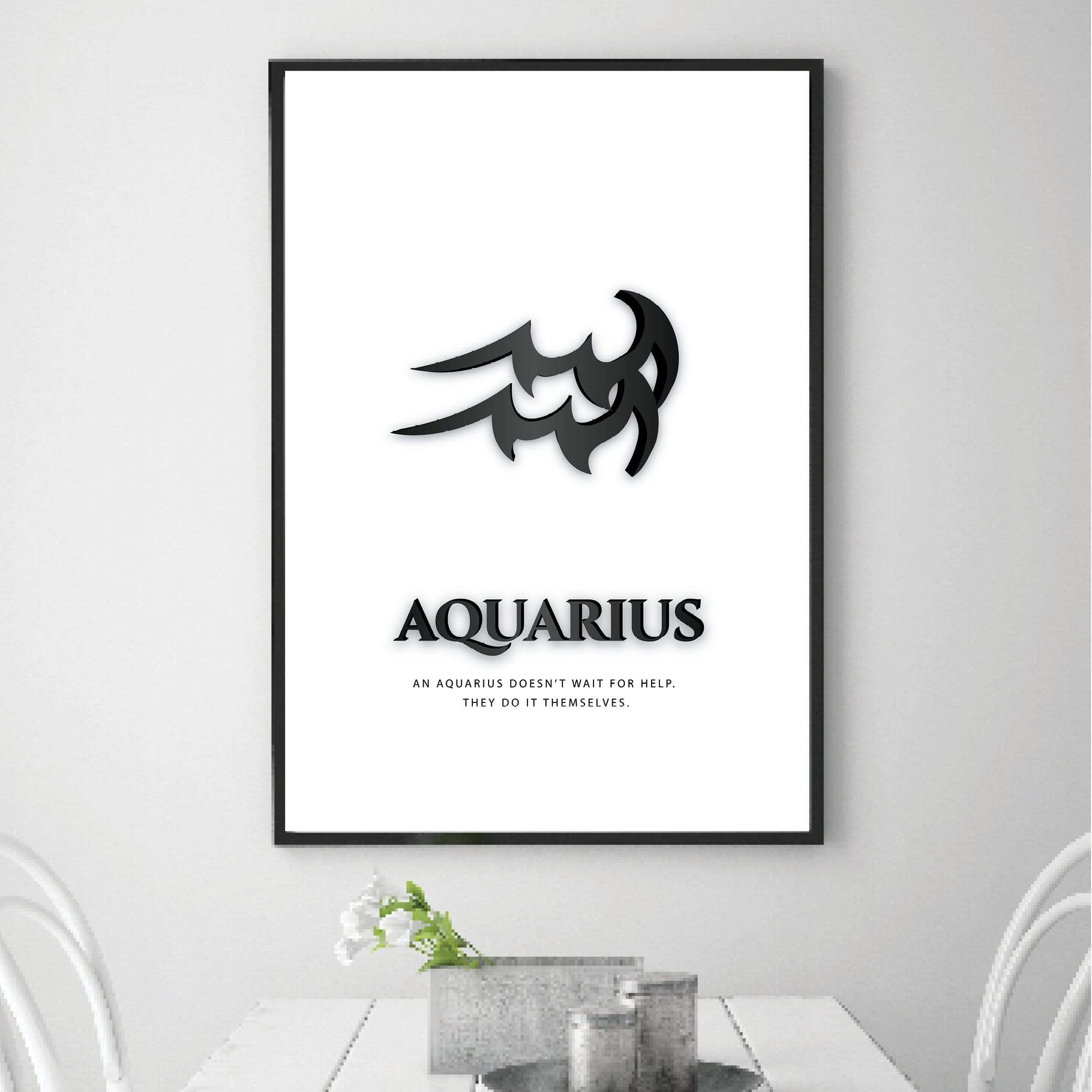 Aquarius - Black Canvas product thumbnail