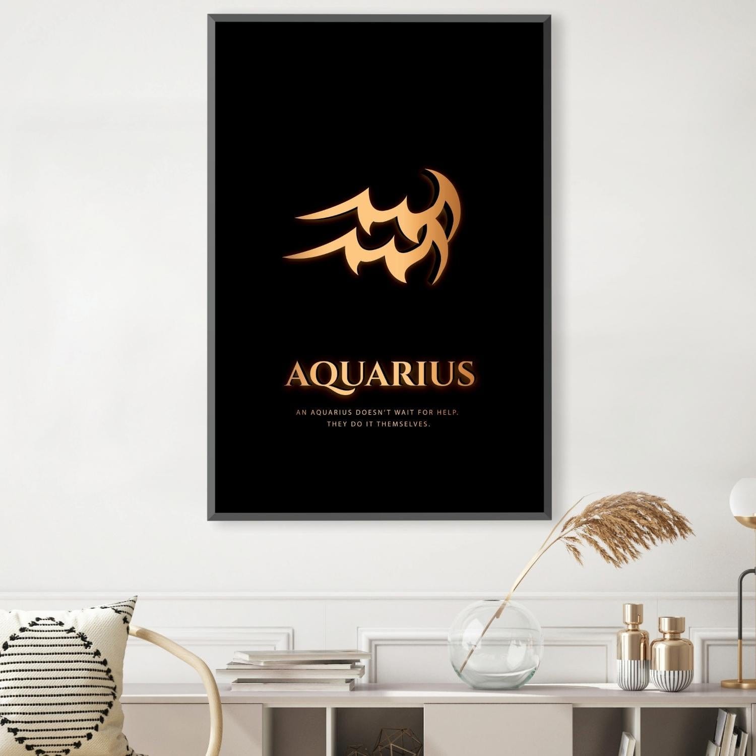 Aquarius - Gold Canvas product thumbnail
