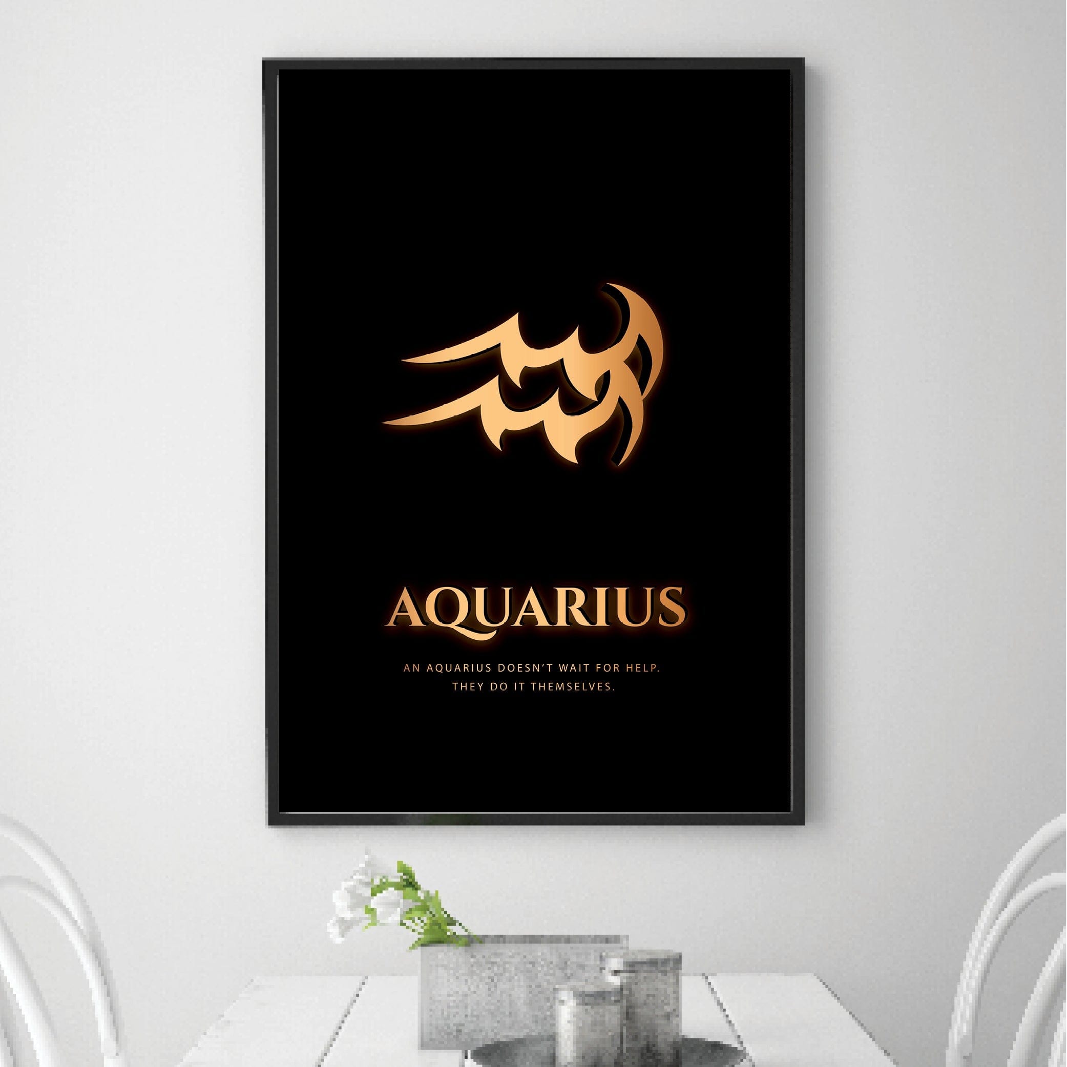 Aquarius - Gold Canvas product thumbnail