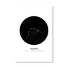 Aquarius Traits Canvas Art 40 x 50cm / No Board - Canvas Print Only Clock Canvas