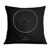 Aquarius Traits Gold Cushion Cushion Cushion Square Clock Canvas