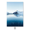 Arctic Landscape Canvas Art B / 40 x 50cm / No Board - Canvas Print Only Clock Canvas