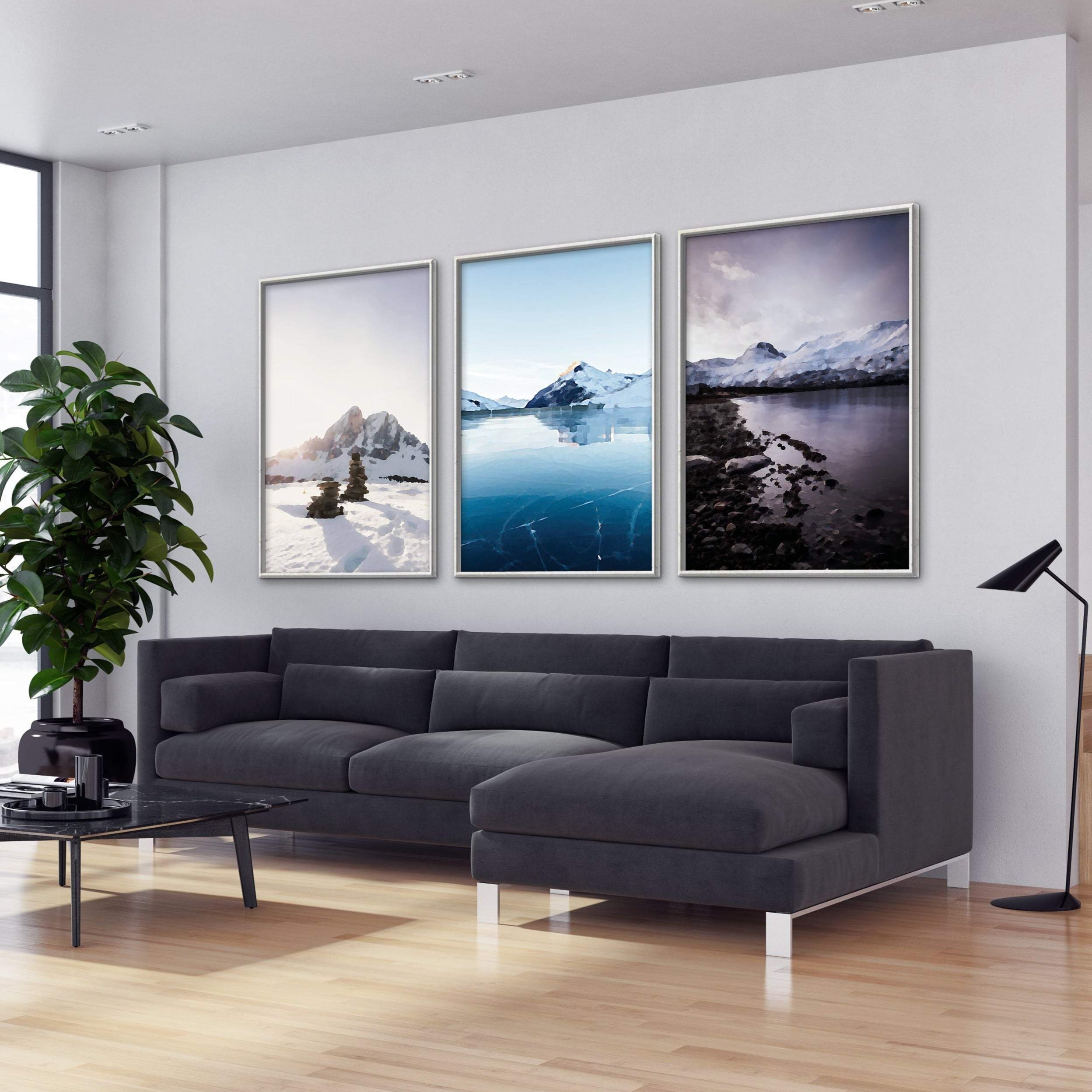 Arctic Landscape Canvas Art Clock Canvas