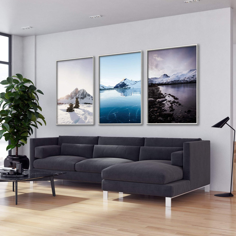 Arctic Landscape Canvas Art Clock Canvas