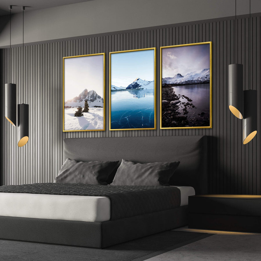 Arctic Landscape Canvas Art Clock Canvas