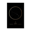 Aries Traits Gold Canvas Art 40 x 50cm / No Board - Canvas Print Only Clock Canvas