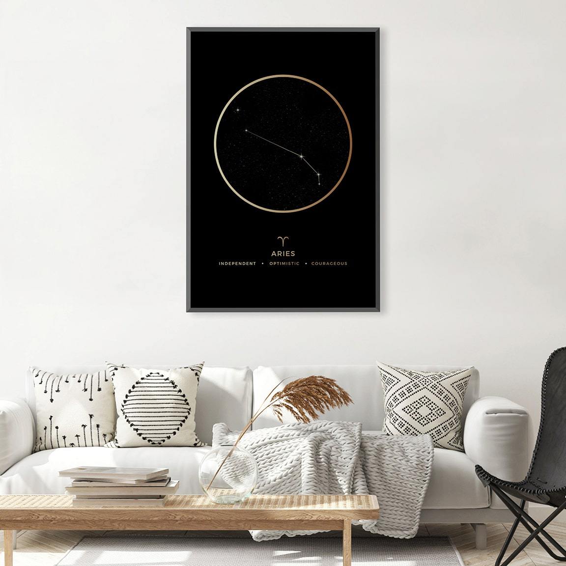 Aries Traits Gold Canvas product thumbnail