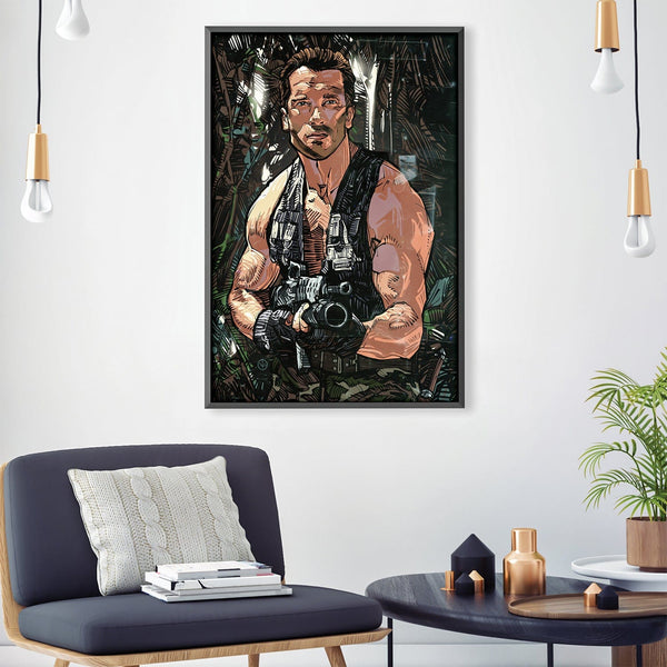 Arnold Schwarzenegger Canvas Art 30 x 45cm / Unframed Canvas Print Clock Canvas