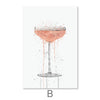 Artistic Cocktails Canvas Art Clock Canvas