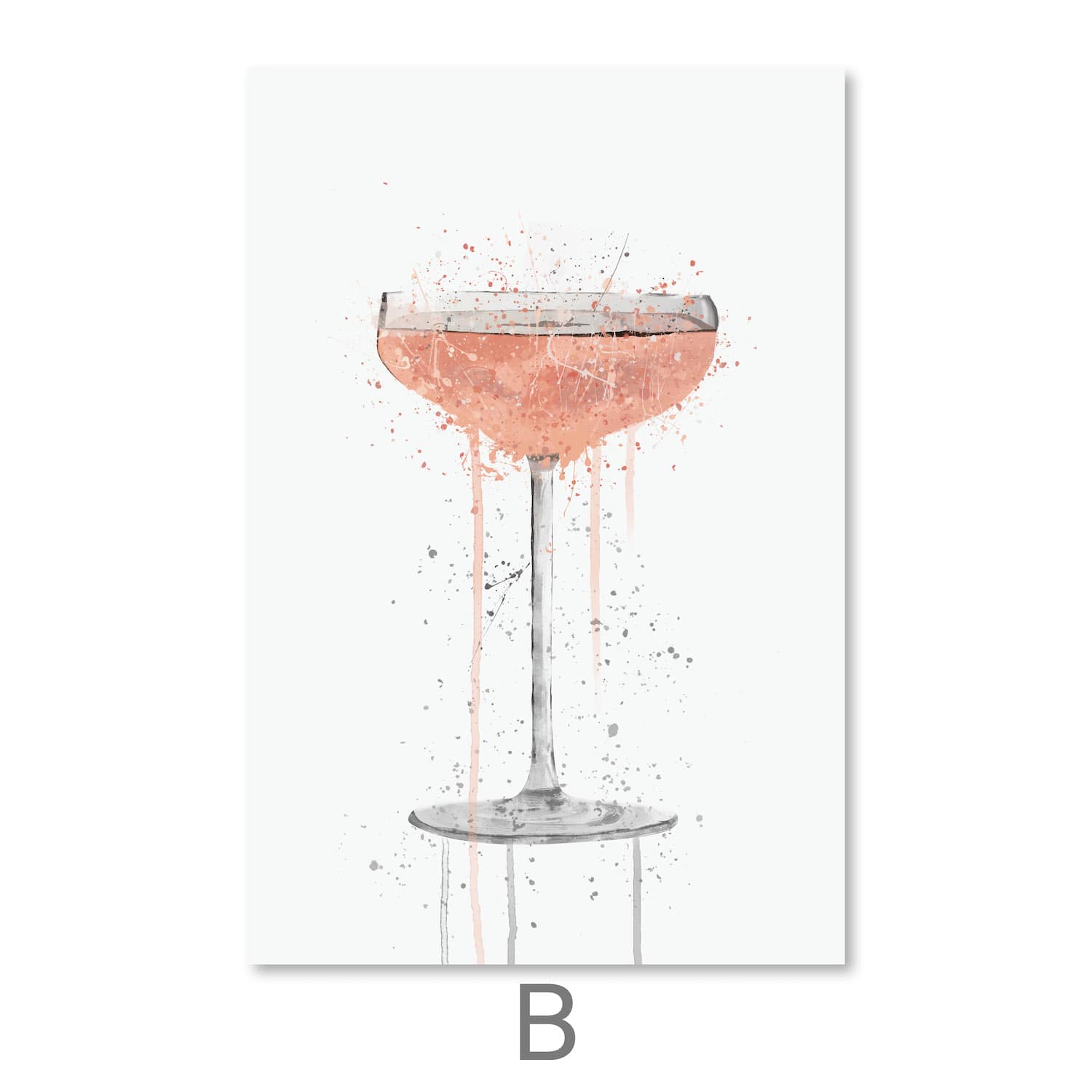 Artistic Cocktails Canvas Art Clock Canvas