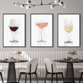 Artistic Cocktails Canvas Art Clock Canvas